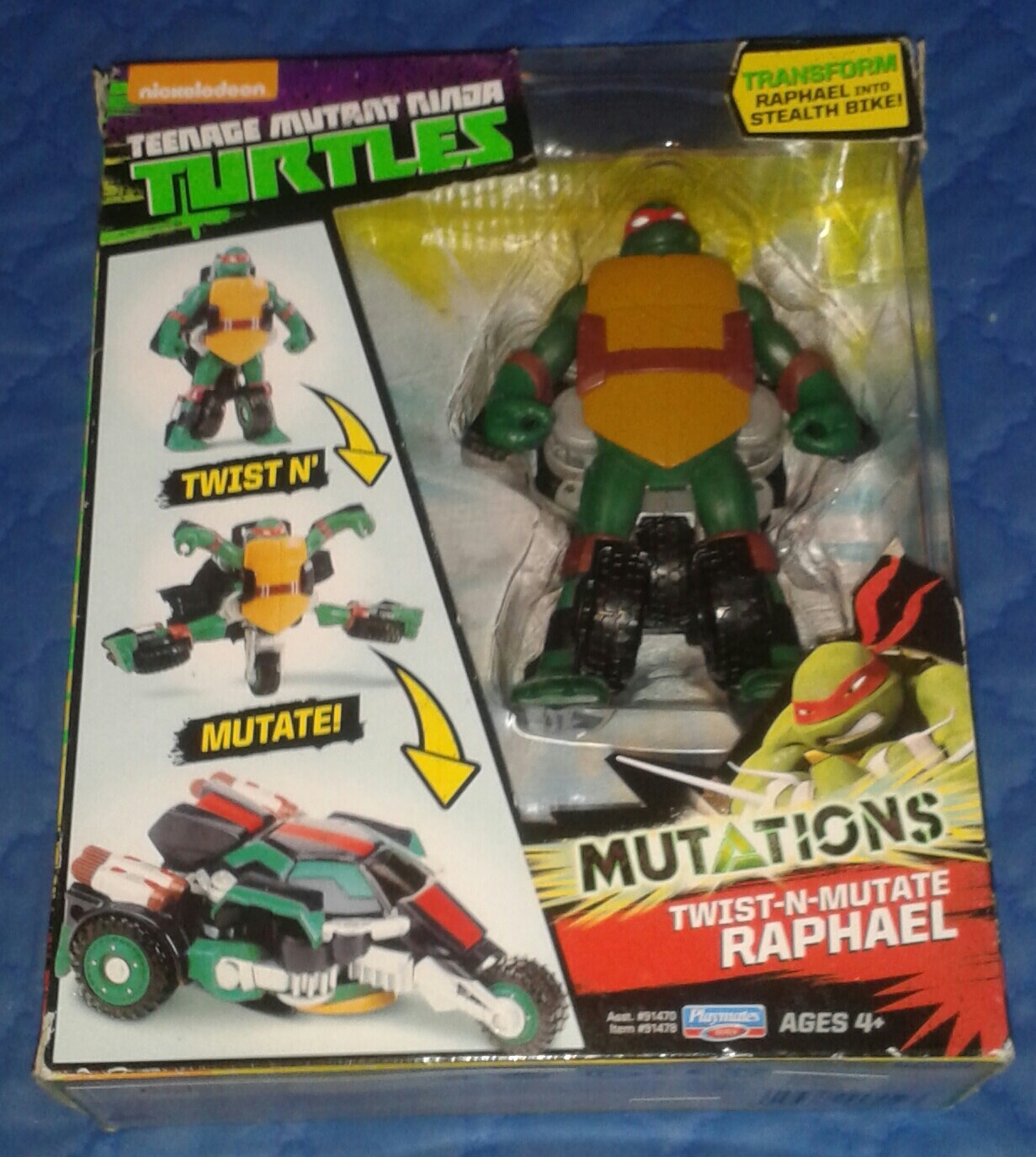 2016 * TWIST 'N' MUTATE RAPH RAPHAEL MIB * TMNT NINJA TURTLES COMBINED P&P