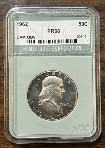 1962 50C (Proof) Franklin Half Dollar - Picture 2 of 3