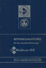 300432 Bedienung Betriebsanleitung Multicar 25 Waltershausen IFA Fahrzeugwerk