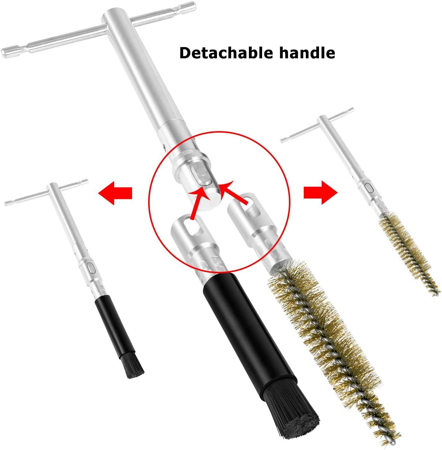 EN47909 Injector Bore Brush Cleaning Kit & Swabs for 6.6L Duramax