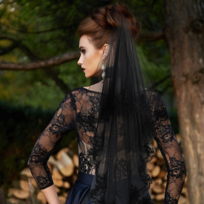 halloween costume with black lace dress Amazon.com: Black Lace Veil Rose Wedding Retro Gothic Halloween costume  Cosplay Party Woman Girl Bride : Clothing, Shoes & Jewelry