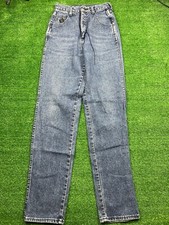 VTG 80s Wrangler Silverlake Jeans Womens 13/14x34 High Waisted Western Bareback