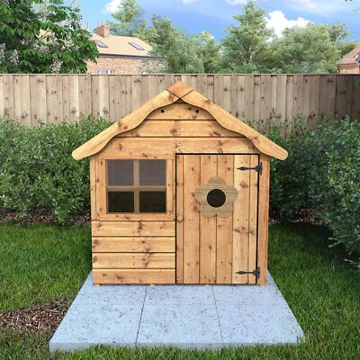Waltons 4x4 Wooden Garden Playhouse Shiplap Apex Wendy House