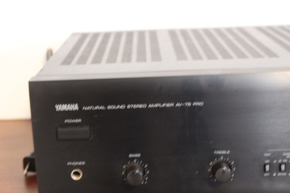 Vintage Yamaha Natural Sound Stereo Amplifier AV-75 PRO PARTS or