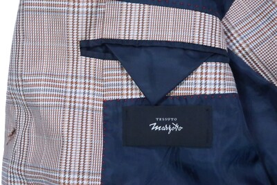 EXIBIT TESSUTO Marzotto silk unstructured reg 40 slim 42 R blazer jacket coat