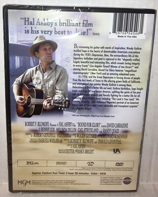 Bound for Glory Woody Guthrie Story DVD NWT MGM 2021 Music Drama David  Carradine