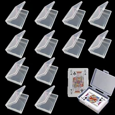 12 Pieces Storage Box Playing Card Deck Poker Gaming Play Cards Holder Organizer