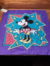 NOS 90s Disney’s Ecstatic Minnie Mouse Handkerchief Bandana Woronowicz USA Made
