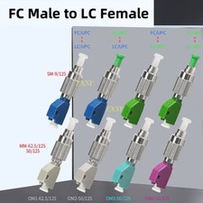 LC Female to FC Male UPC APC SM MM OM3 OM4 Hybrid Fiber Optic Adapter Converter