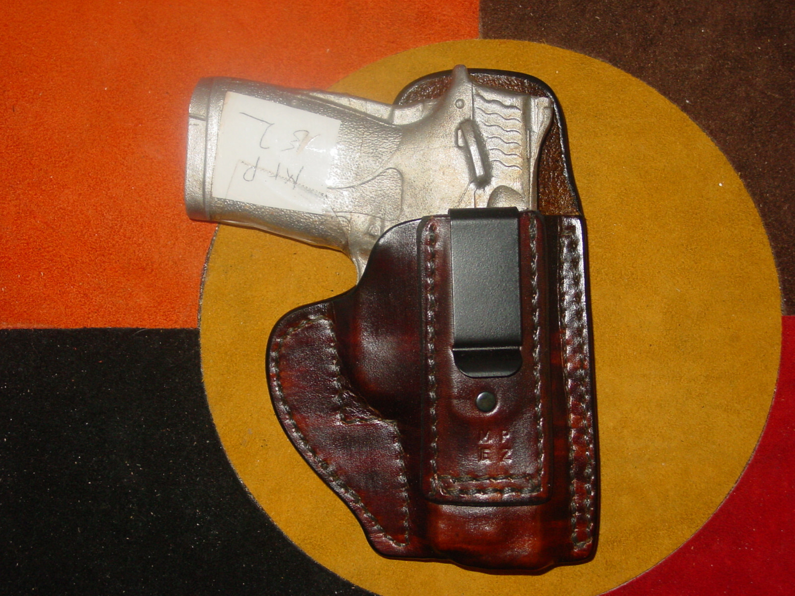 Smith & Wesson E Z inside waist band leather holster dark brown Kwik & Free