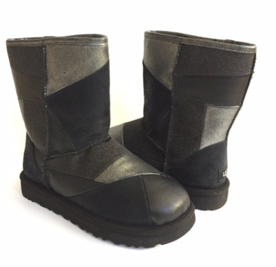 ugg glitter patchwork black