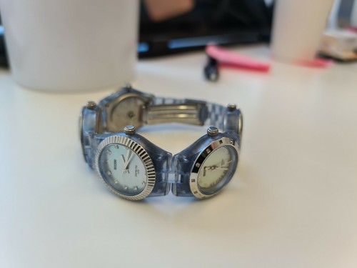 MOSCHINO Don 't be 2 late, 5-Dial Watch, Blue | eBay
