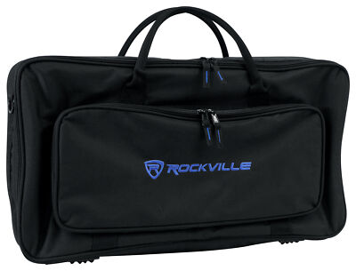 Rockville Heavy Duty Rugged Gig Bag DJ Case Fits Korg microKAIR37