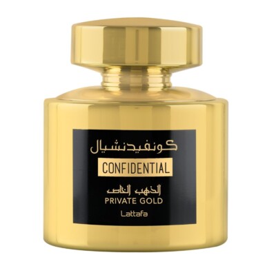 Lattafa Confidential Private Gold Eau de Parfum Unisex 3.4 fl. oz. / 100ml