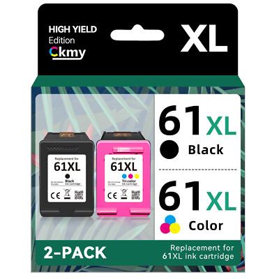Replacement 61XL Ink Competible with HP 61 ENVY 4500 4501 4502 4503 4504 4505
