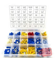 360 Pc Wire Terminal Assortment Connector Auto Wiring Spade Butt Ring Bullet