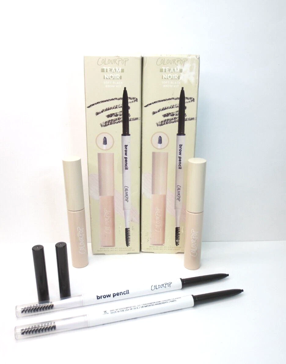 COLOURPOP TEAM NOIR SOFT BLACK BROW KIT *LOT OF 2* BOXED