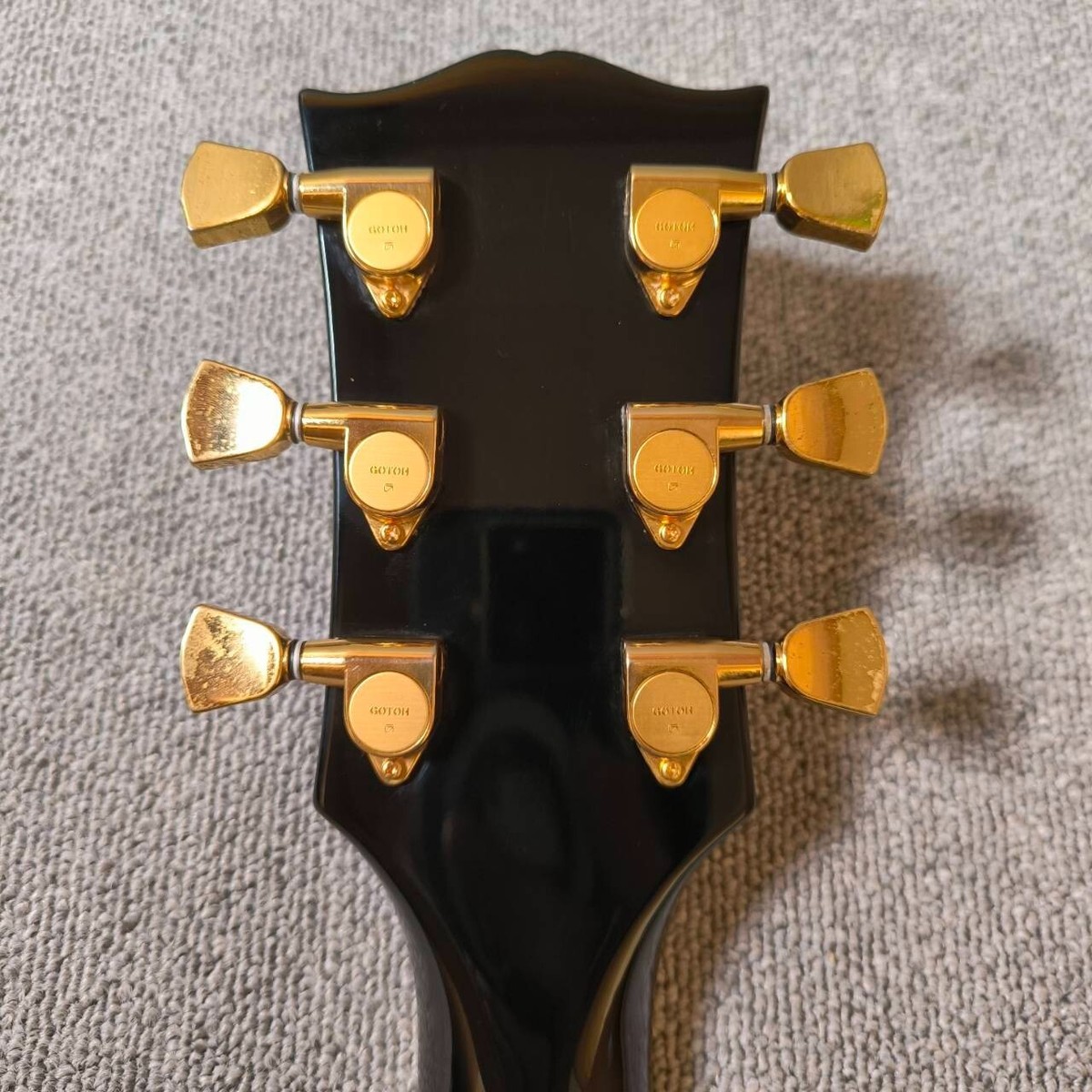 Burny Les Paul Custom Black RLC-60 Electric Guitar Lightning Burny Les Paul Custom Black RLC-60 Electric Guitar Lightning