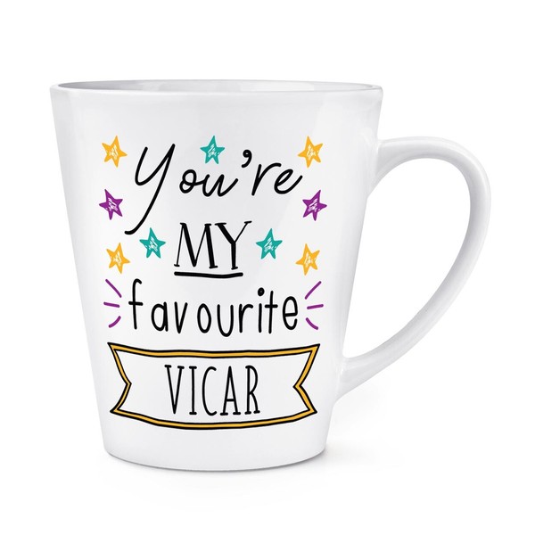 You're Mein Favorit Vicar Stars 341Ml Latte Becher Gott Worlds Best Geburtstag-image