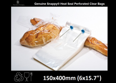 Multi Lochbeutel Baguette Brotbeutel, Bäckerei, Snappy Bags Feinkost Heißsiegel