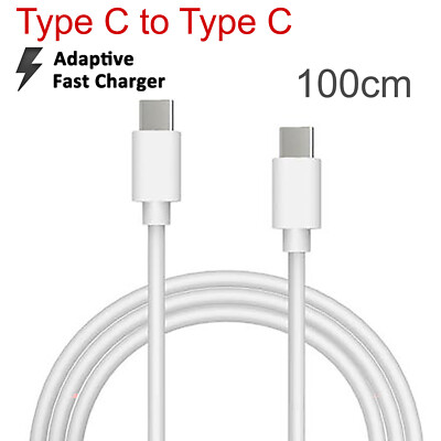 PD Charger 1m USB Type C to Type C Fast Charge Data Sync Charging Cable Cord