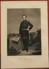 Civil War, General John C. Fremont, U S A Unsigned Engraving, 'The Pathfinder'