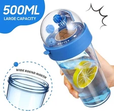 Wakauto Water Bottle with Fun Basketball Game on Top, Drink Enough Water