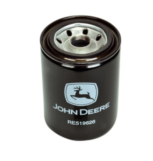 Oil filter outlet for john deere