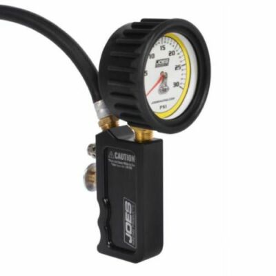 Joes Racing Products 32490 Tire Pressure Gauge Inflator 0 - 30 psi 2.5'' Diameter