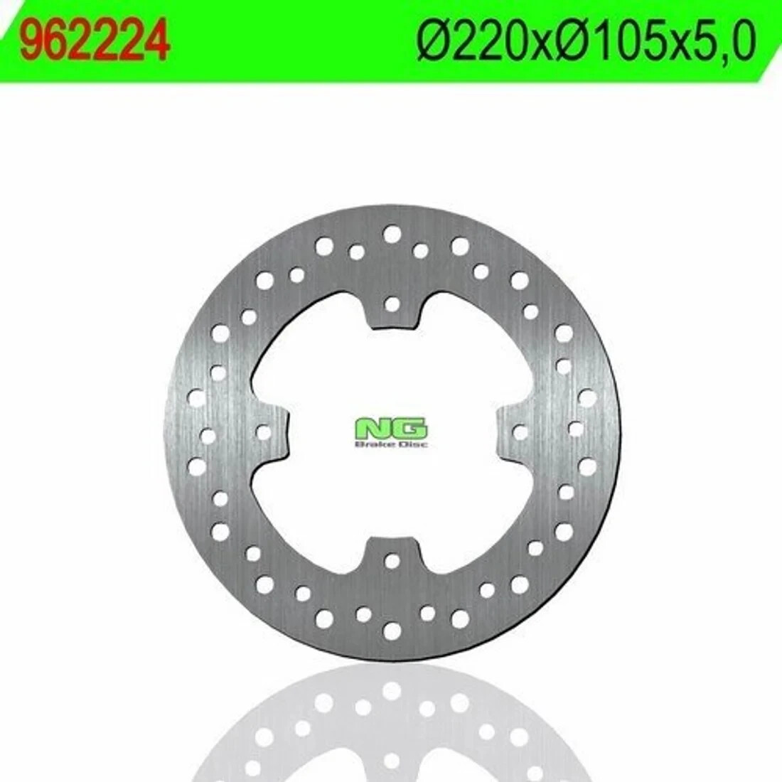Disque frein arrière Ø220 en acier ventilé pour Honda FMX 650 RD12 2005