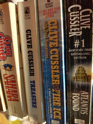 Clive Cussler 16 Books Treasure Sahara Blue Gold Fire Ice Altantis Found Valhall