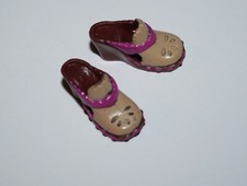 Mattel Barbie Doll Fashion Fever Beige Casual Slip-On Shoes