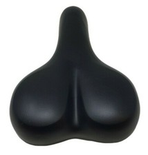 BIOAKTIVE LIBERTY ELASTOMER WIDE PADDED GEL SADDLE 250mm x 190mm WITH CLAMP 