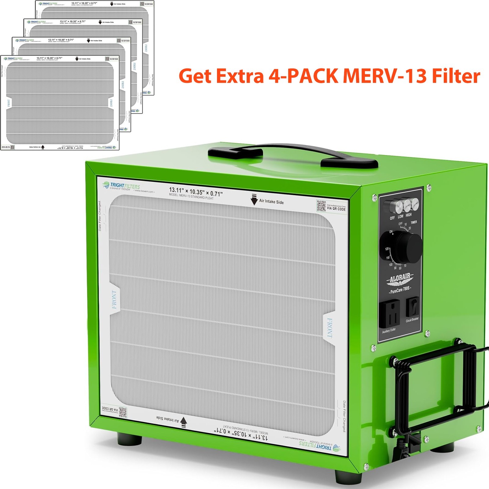 AlorAir Purecare 780S Portable Air Filtration System Dust Collector