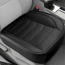 PU Leather Car Seat Cover Front Seat Bottom Cushion Universal Sedan SUV Truck