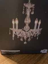 Boutique Marie Therese 5  light dual mount chandelier,chrome finish new inbox