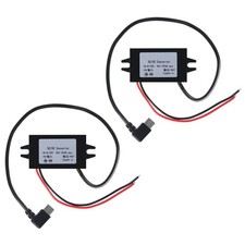 2pcs DC 12V to 5V USB C Buck Converter 3A 15W Type-C Right Angle Step-Down Co...