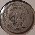 1899-O Barber Dime New Orleans Mint 90% Silver US 10c Coin (#6-12485/RB7)