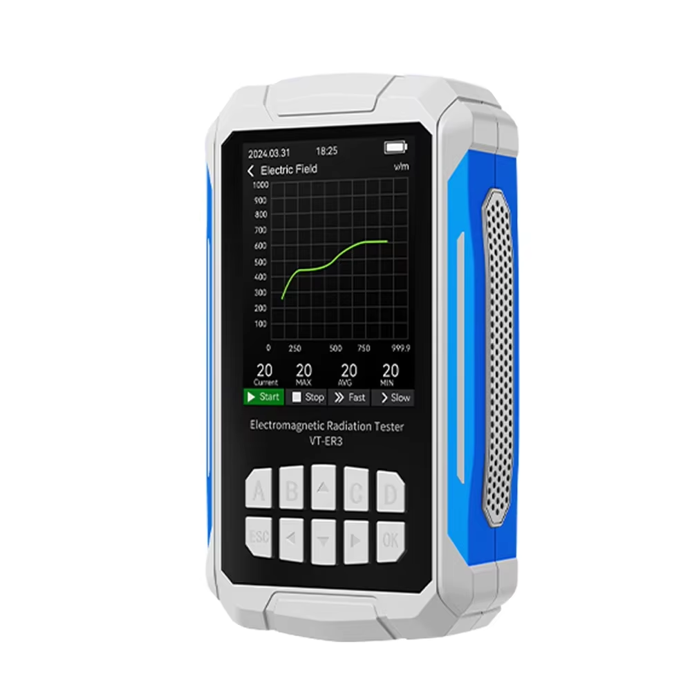 Temp Humidity Tester EMF Meter 5-In-1 Electromagnetic Radiation Detector Freq