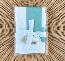 NEW Serena  Lily Beach Club Border Percale Euro Pillow Sham-Island Blue Green