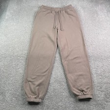 Abercrombie Fitch Sweatpants Men Small Brown Fleece Joggers Lounge Drawstring