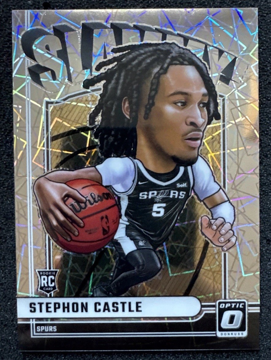 2024-25 Donruss Optic Stephon Castle Slammy! Case Hit Rookie Spurs RC SSP 📈 🔥