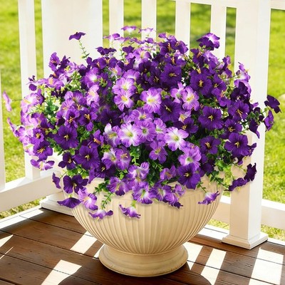 Artificial Flowers for Outdoors Fake Plants Spring Summer Decorat, 12