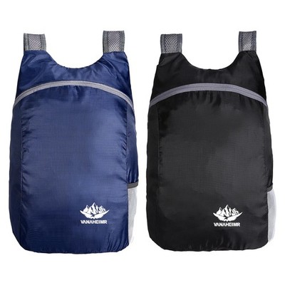 2 Stück Ultraleichte Faltbare Rucksäcke, Wasserdichter Wanderrucksack, Prakti...