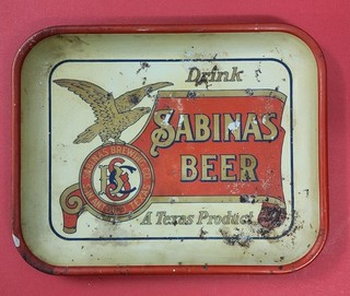 Antique Sabinas Beer Tray San Antonio Texas