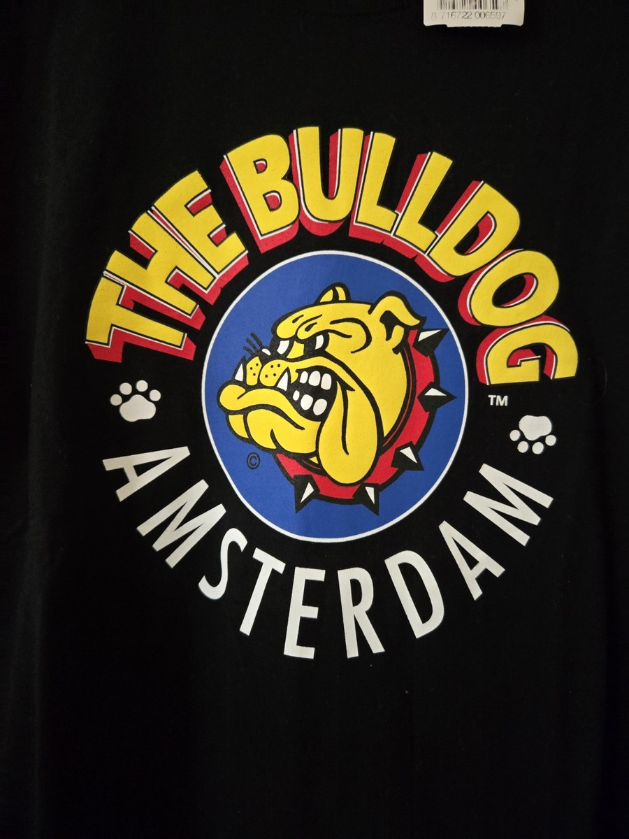 Vitg. New Bulldog Amsterdam T Shirt Mens L Coffeeshop 420 Smoker 
