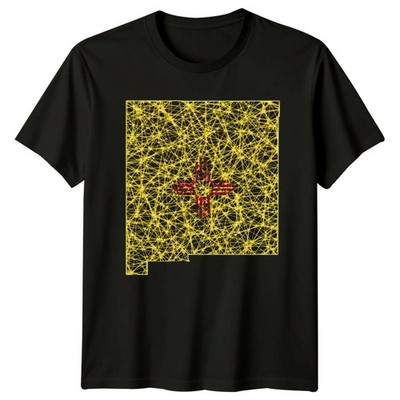 New Mexico State Map Zia T-Shirt New Mexico Stolz Geschenk für Sie und Ihn