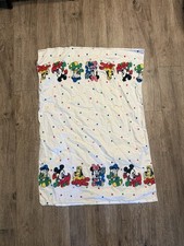 Disney Babies Flannel Receiving Baby Crib Blanket 29" x 40" Mickey Mouse 1980s