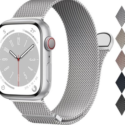 Epuly Edelstahl Milanese Armband kompatibel mit Apple Watch 38 40 41 42 44 45...