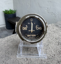 Vintage STEWART WARNER 420564 Battery GAUGE SW 504-G Hotrod Military Jeep